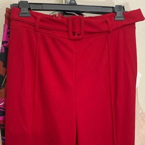 Fashion Nova Red Wide Leg Pants
